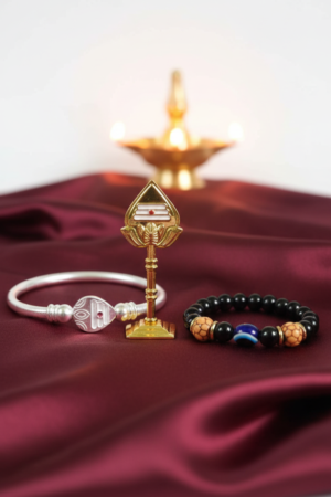Murugan Triple Protection Combo – Vel + Kappu + Evil Eye Bracelet (Best Seller)