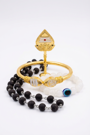 Special Combo – Karungali Silver Mala + Muruga Vel + Murugan kapu + Evil eye bracelet